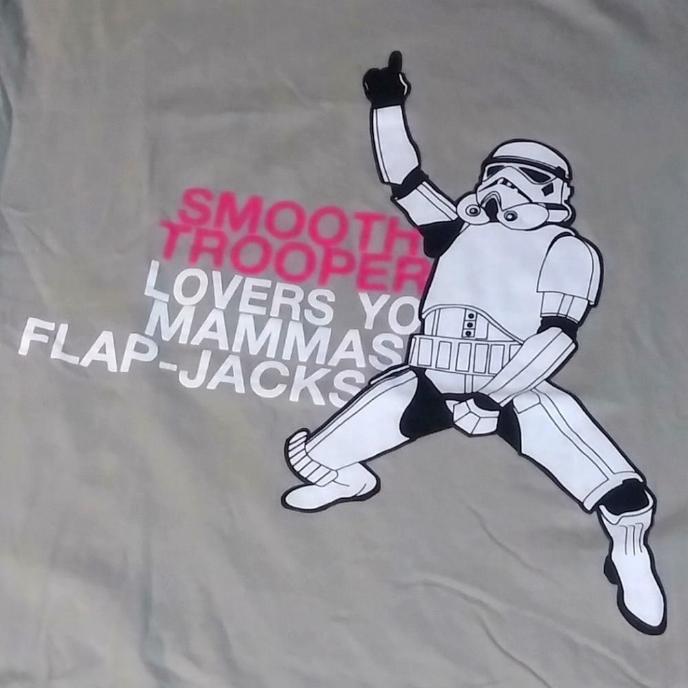 Gray starwars stormtrooper t-shirt